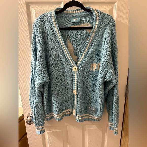 👑 Taylor Swift 1989 (Taylor’s Version) Blue Seagull Cardigan – XS/S - Picture 1 of 8